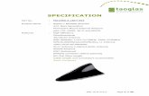 SPECIFICATION - Taoglas · SPECIFICATION Part No. : MA1060.A.LBCT.001 ... improved AM/FM radio signals are delivered to the audio system via an ... 0.3M 3.52 1.45 1.92 3.10 2.88 3.32