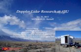 Doppler Lidar Research at ASU - University of whiteman/metcrax2/images/kickoff/Lidars...  Doppler