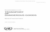 Recommendations on the TRANSPORT OF … · 18. TEST SERIES 8 (To determine if an ammonium nitrate emulsion, suspension or gel, intermediate for blasting explosives (ANE), is insensitive