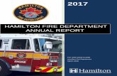HAMILTON FIRE DEPARTMENT ANNUAL REPORT .2017 Fire Chief David Cunliffe Hamilton Fire Department March