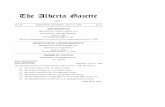 The Alberta Gazette · The Alberta Gazette ... Kennedy, Patrick Vernon Landreville, Joseph Jean Guy Lipscombe, Jan Veronica Lyver, Ron Edwin Marcotte, Guy Henry McCreary, Edward Michael