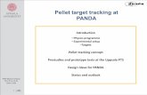 Pellet target tracking at PANDA - Uppsala universitet · Pellet target tracking at PANDA. 1. ... PhD student: Andrzej Pyszniak. ... Intra-beam pellet-pellet collisions. Simulation