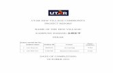 UTAR NEW VILLAGE COMMUNITY PROJECT REPORT NAME … Baru Kg Pahang (UMA)final.pdf · UTAR NEW VILLAGE COMMUNITY PROJECT REPORT ... There is only a primary school in the village which