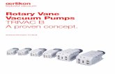 Rotary Vane Vacuum Pumps TRIVAC B A proven … · Dual stage rotary vane vacuum pumps TRIVAC B Design Features Coupling and motor The pumping section of the TRIVAC B is directly linked