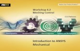 Introduction to ANSYS Mechanical - ttu. · PDF fileIntroduction to ANSYS Mechanical ... Goals Use the various ANSYS Mechanical mesh controls to enhance the mesh for ... refinements