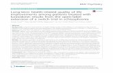 Long-term health-related quality of life improvements ... · Methods: Patients who completed an open-label 6-week switch study continued on lurasidone for an additional ... HRQoL