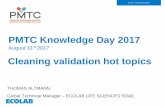 PMTC Knowledge Day 2017 Altmann... · PMTC Knowledge Day 2017 ... cleaning validation limits are set at1 ... Cleaning recommendation Cleaning evaluation •All cleaning recommendation