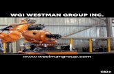 WGI WESTMAN GROUP INC. - Meridian …€¦ · 5. MANUFACTURING » WGI Westman Group Inc. AUGUST 2016 « The Canadian Business Journal. 4. The name Russ Edwards may not . …