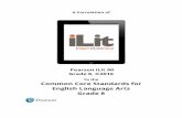 To the Common Core Standards for English Language Arts Grade 8 · Common Core Standards for English Language Arts Grade 8 . ... Common Core State Standards for English Language Arts