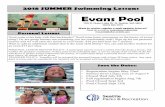 Evans Summer 2018 four pager - seattle.gov · Evans Pool 7201 E. Green Lake Dr. N. Seattle, WA 98115 (206) 684-4961 Want to receive regular e-mail updates from us? Send an e-mail