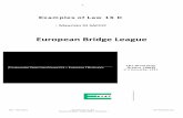 European Bridge League - Svensk Bridgearkiv.svenskbridge.se/e107_files/tavling/Law16DWorkshops.pdf · European Bridge League ... but it is not that easy for 1♥. We have to keep