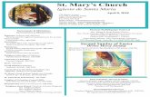 St. Mary’s Church · 4/8/2018 · resume to Mrs. Kealy, ... Dear St. Mary’s Parishioners, At the Easter Vigil, the following individuals celebrated the Sacraments of Baptism,
