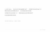 Local government emergency management handbook€¦ · Web viewLocal government emergency management handbook