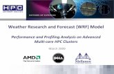 Weather Research and Forecast (WRF) Model · Weather Research and Forecast (WRF) Model ... Fermi Lab, ORNL, OSU, ... WRF is the next generation model for weather forecasting