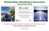 Mark Matsuura - Photovoltaic Distributed Generation … · what [s in it for the utility? • New regulatory compact aligns utility [s business interest – Utility rates ^decoupled