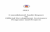 2013 Consolidated Audit Report on Official Development ... - coa…€¦ · COA Commission on Audit COS Contract of Service CSF Container Service Fee CY Calendar Year DA Department