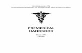 PREMEDICAL HANDBOOK - Columbia College and … · columbia college fu foundation school of engineering and applied science premedical handbook 2016-2017 edition
