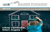 Une rentrée, - habitat-midipyrenees.org · Une rentrée, bien logés ! le magazine de l’habitat social Société Française d’Habitations économiques aujourd’hui Vivre octobre