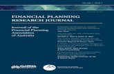 ISSN: 000 000 000 FINANCIAL PLANNING RESEARCH JOURNAL … · FINANCIAL PLANNING RESEARCH JOURNAL Journal of the ... hole in financial budget: Budgeting’s influence on the effective