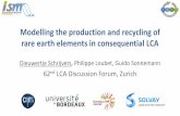 Modelling the production and recycling of rare earth ... · 10/29/2015 · Modelling the production and recycling of rare earth elements in consequential LCA Dieuwertje Schrijvers,