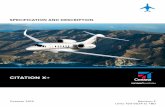 CITATION X+ - Africair Inc - Cessna, Beechcraft, Bell ... · CITATION X+ SPECIFICATION AND DESCRIPTION UNITS 750-0524 TO TBD OCTOBER 2015 REVISION F Cessna Aircraft Company P.O. Box