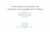 Presentation on disaster risk reduction and management … · Presentation on Disaster risk reduction and management in ... MoHA's DRM Mantra Outcome = ... Presentation on disaster