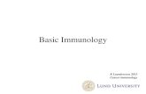 Basic Immunology - .Basic Immunology K Leandersson 2015 Cancer immunology. Self/ Non-self recognition