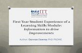 First Year Student Experience of a Learning Skills Module ... · First Year Student Experience of a Learning Skills Module: Information to drive ... Learning-to-Learn at Third Level