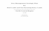 Beef Cattle Production · PDF filePest Management Strategic Plan for Beef Cattle and Non-lactating Dairy Cattle For lactating dairy cattle see the PMSP for dairy cattle. North Central