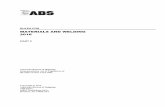 MATERIALS AND WELDING 2016 - Daly Fluid …cdn.dftme.com/wp-content/uploads/2016/07/ABS-MODU-Part-2.pdf · For the 1996 edition, the “Rules for Building and Classing Steel Vessels