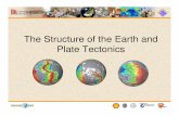The Structure of the Earth and Plate Tectonics · Structure of the Earth • The Earth is made up of 3 main layers: – Crust – Mantle – Core Inner core Outer core Mantle ...