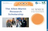 The Allen Martin Research Scholarship - Summer … · limb posturing, most visible in the hemiplegic upper limb.’ Terminology. What is an associated reaction? What is an associated