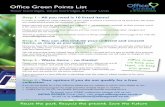Office Green Points List - St Christopher's School minutes/points... · Office Green Points List Toner Cartridges, Inkjet Cartridges & Fuser Units Step 1 - All you need is 10 listed