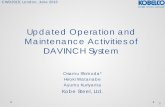 Updated Operation and Maintenance Activities of DAVINCH Systemcwd2015.weebly.com/uploads/4/2/2/6/42269097/... · Updated Operation and Maintenance Activities of DAVINCH System Osamu