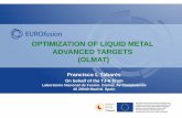 OPTIMIZATION OF LIQUID METAL ADVANCED TARGETS … · optimization of liquid metal advanced targets (olmat) ... corrosion issues ... ef pppt (wpbb, wpmat, ...