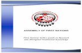 First Nations First Nations Ethics Ethics Ethics Guide ... · First Nations First Nations Ethics Ethics Ethics Guide Guide Guide on oonn on Research Research and Aboriginal Traditional