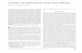 Cytology and Fluid Analysis of the Acute Abdomen · Cytology and Fluid Analysis of the Acute Abdomen ... cluding creatinine, urea nitrogen, lipase, amylase, cholesterol, ... Chronic