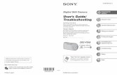 User’s Guide/ Troubleshooting - Sony · User’s Guide/ Troubleshooting Operating Instructions Before operating the unit, please read this manual and ... San Diego, CA 92127U.S.A.
