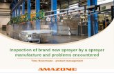 Inspection of brand new sprayer by a sprayer … · • Spray boom • Pump ... • Amendment 2009/127/EC to Machine Directive 2006/42/EC – No approval procedure by national inspection
