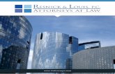 Practice Areas - Attorneysrlattorneys.com/wp-content/uploads/2017/07/Resnick_Louis_Firm... · Construction Defect Litigation Cyber Liability Employment Law Environmental Law ... focusing
