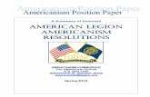 A Summary of Selected American legion Americanism … · Resolutions adopted at National Conventions are shown with a “Nat’l Conv” as the point of origin. Those adopted by the
