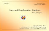 Internal Combustion Engines - iitg.ac.in · 1 Internal Combustion Engines Lecture-8 Ujjwal K Saha, Ph.D. Department of Mechanical Engineering Indian Institute of Technology Guwahati