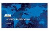 INVESTOR PRESENTATION - ATCO · LEGAL DISCLAIMER Statements made by representatives for ATCO Ltd. and Canadian Utilities Limited ... Longest track record of annual dividend increases