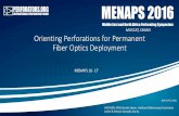 MUSCAT, OMAN Orienting Perforations for Permanent Fiber ... PDO: Orienting Perforations for Permanent