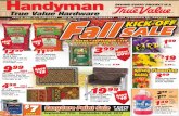 Handyman - True Valueww3.truevalue.com/Portals/945/PDF/Handyman Sept 17. to print.pdf · Good at Handyman True Value. Not valid with any other offer. Easy Care Paint Sale 899 8-Pc.
