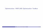 Optimization: MATLAB Optimization Toolbox - TU Delftsc4091/download/osc_slides_opt_toolbox.pdf · quadratic programming: quadprog unconstrained minimization: fminunc, fminsearch ...