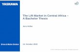 The Lift Market in Central Africa – A Bachelor Thesis · Case Study: The African Elevator Market - short analysis - ... Case Study: The African Elevator Market Market Analysis for