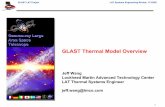GLAST Thermal Model Overview - Stanford University · GLAST Thermal Model Overview Jeff Wang Lockheed Martin Advanced Technology Center ... – Radiator, X-LAT and solar array SINDA