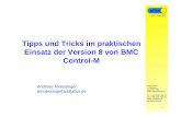 Tipps und Tricks im praktischen Einsatz der Version 8 … · Control-M. ATICS GmbH IT–Beratung Oberstaße 48/c 64589 Stockstadt/Rhein ... Ändern der Sprache über File->Options->Advanced.