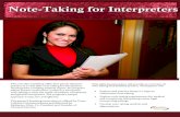 Note-Taking for Interpretersfiles.ctctcdn.com/24cd3f3d001/f7ef62b4-5e05-48a3-8094-9fb7487e480… · Note-Taking for Interpreters Note-Taking for Interpreters This one-day workshop